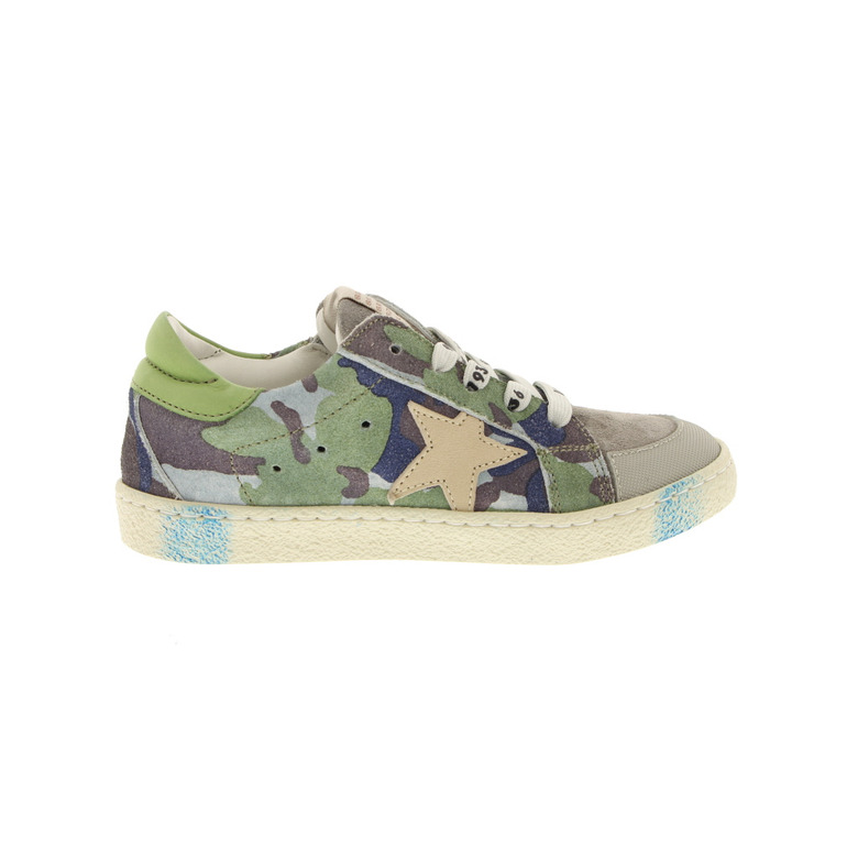 Rondinella chaussures basses vert kaki 1