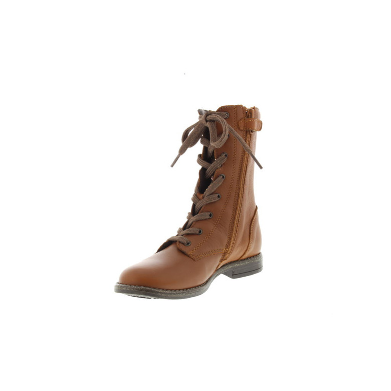Little David chaussures hautes cognac 3
