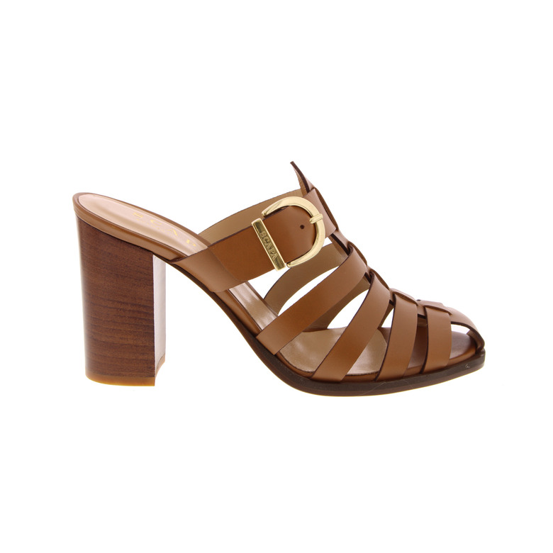 Scapa thong slippers cognac 1