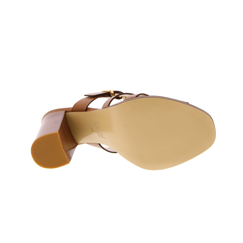 Scapa thong slippers cognac 5