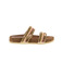 Lazamani thong slippers gold 1