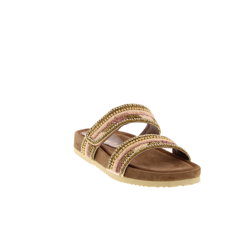 Lazamani thong slippers gold 2