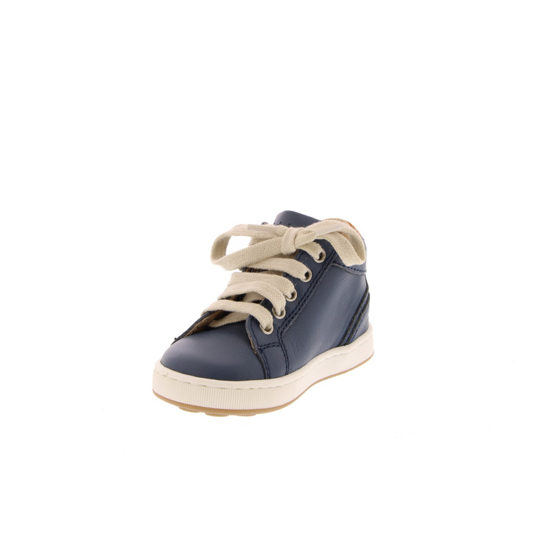 Babybotte chaussures à lacets donker blauw 3