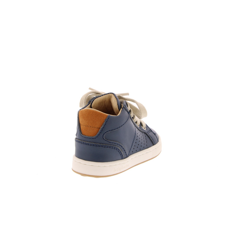Babybotte chaussures à lacets donker blauw 4