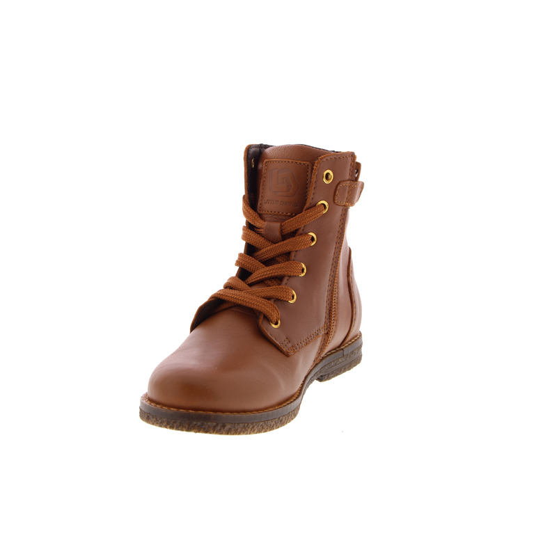 Little David chaussures hautes cognac 3