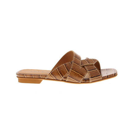 Akula thong slippers cognac