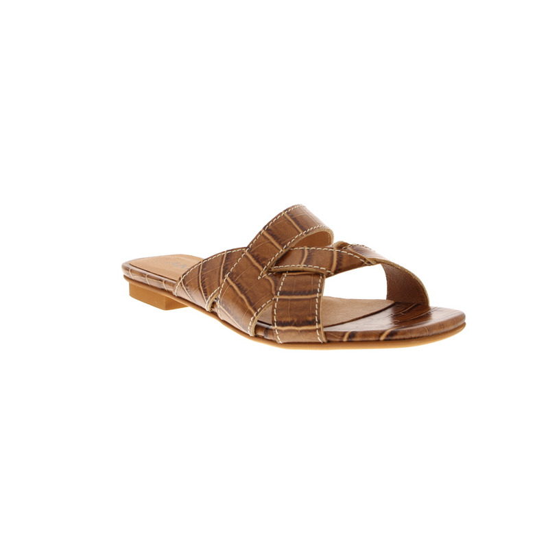 Akula thong slippers cognac 2