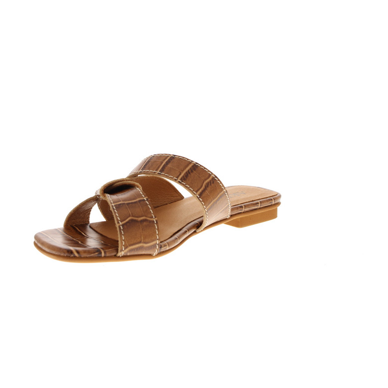 Akula thong slippers cognac 3