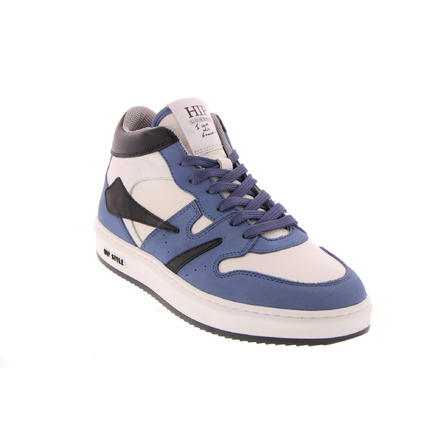 Hip high shoes blue