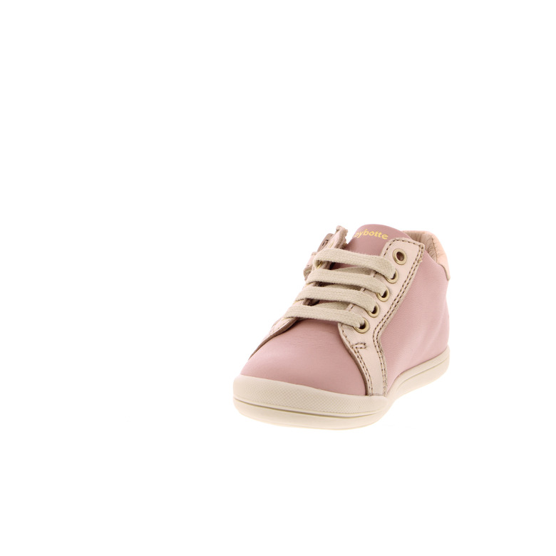 Babybotte chaussures à lacets rose 3