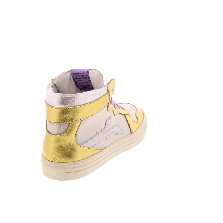 Rondinella hoge schoenen ecru 4