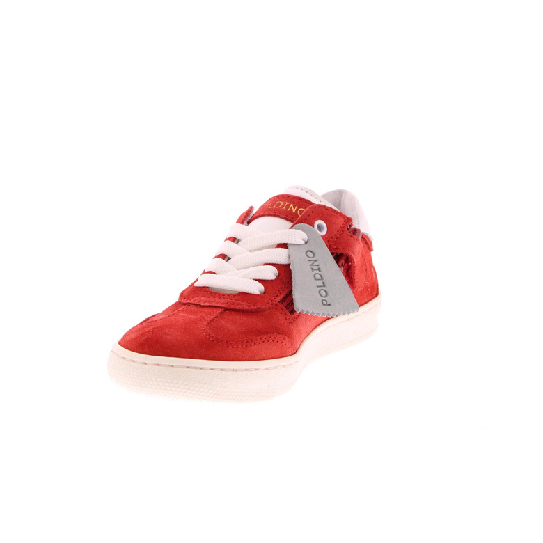 Poldino lage schoenen rood 3