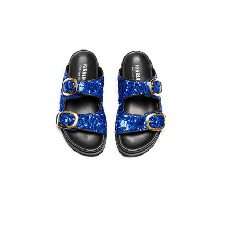 Kirruna slippers blauw