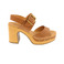 Weekend sandalen cognac 1