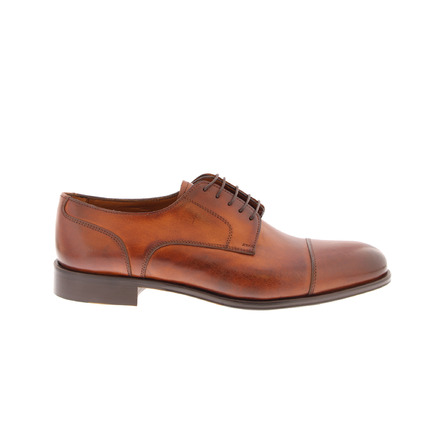 Flecs veterschoenen cognac