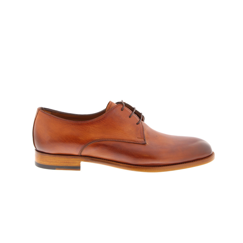 Flecs veterschoenen cognac