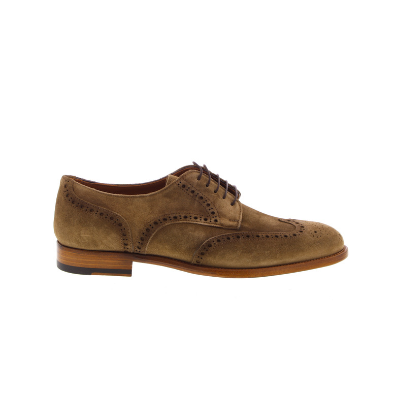 Flecs veterschoenen taupe