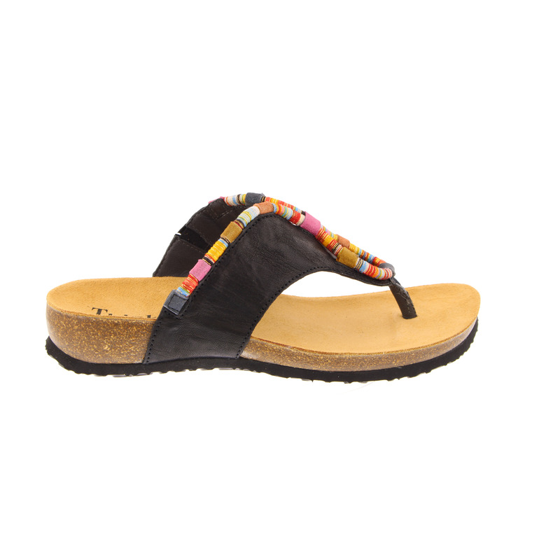 Think! slippers zwart