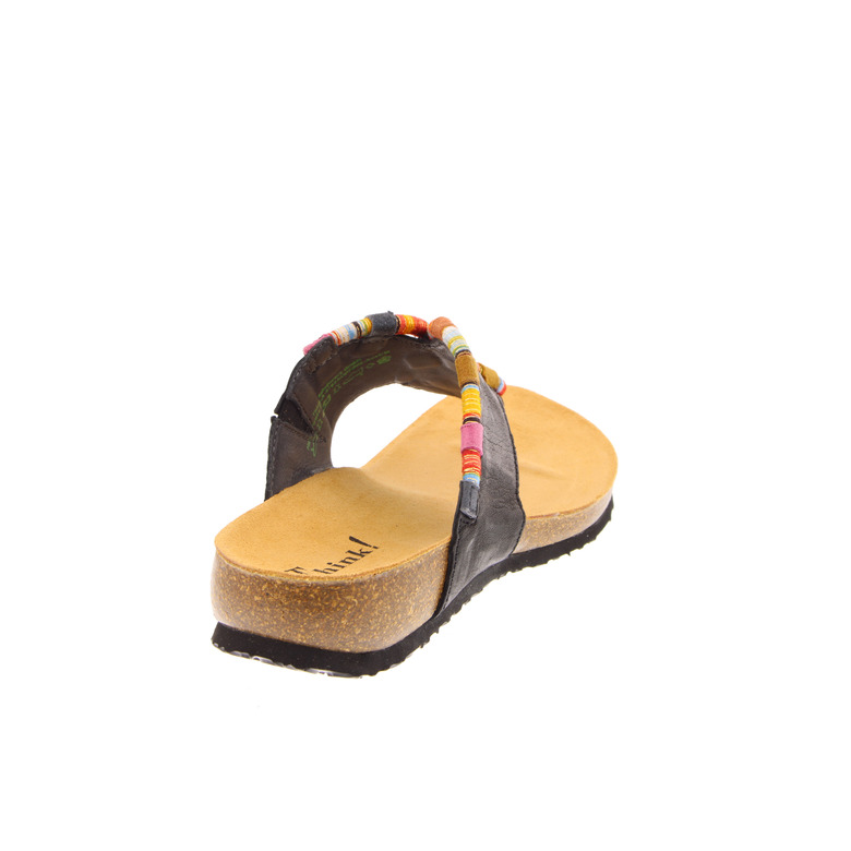 Think! slippers zwart 4