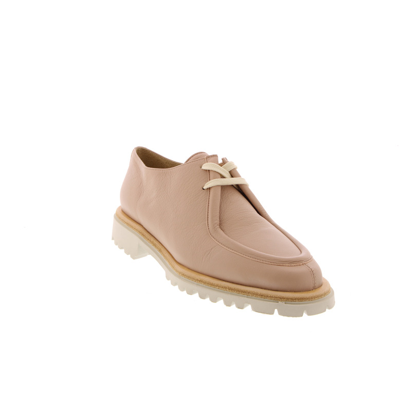 Brunate chaussures à lacets nude 2