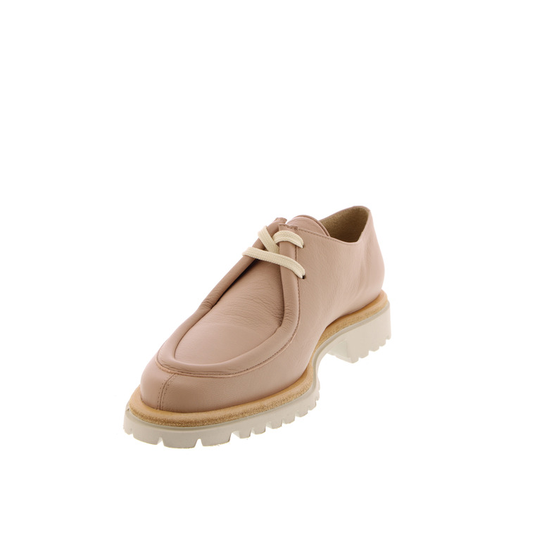Brunate chaussures à lacets nude 3