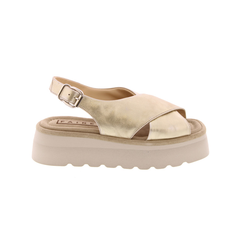 Faire sandals gold 1