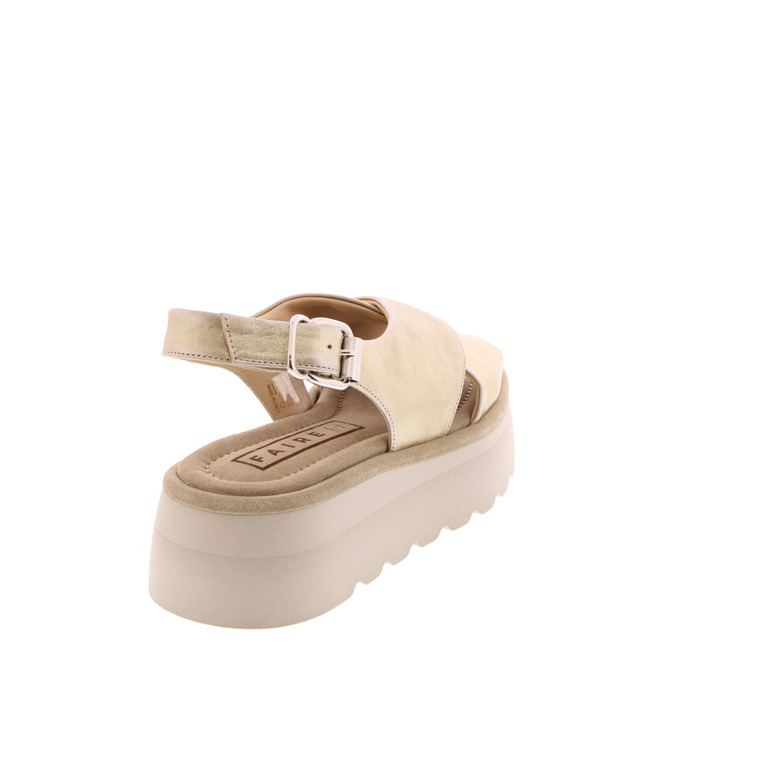 Faire sandals gold 4