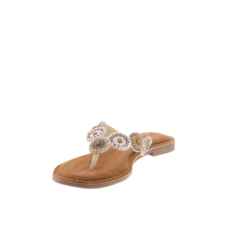 Lazamani slippers ecru 3