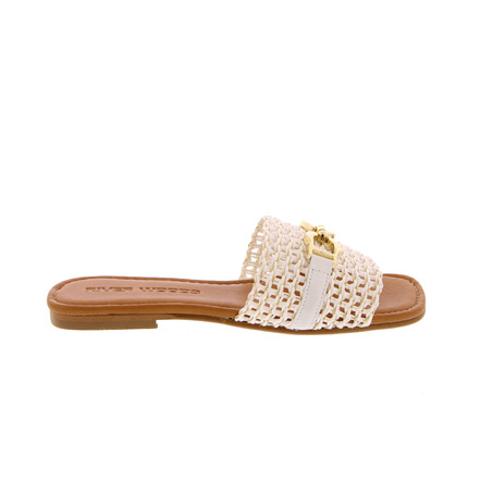 Riverwoods thong slippers white