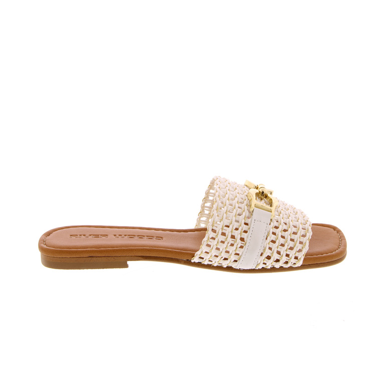 Riverwoods thong slippers white
