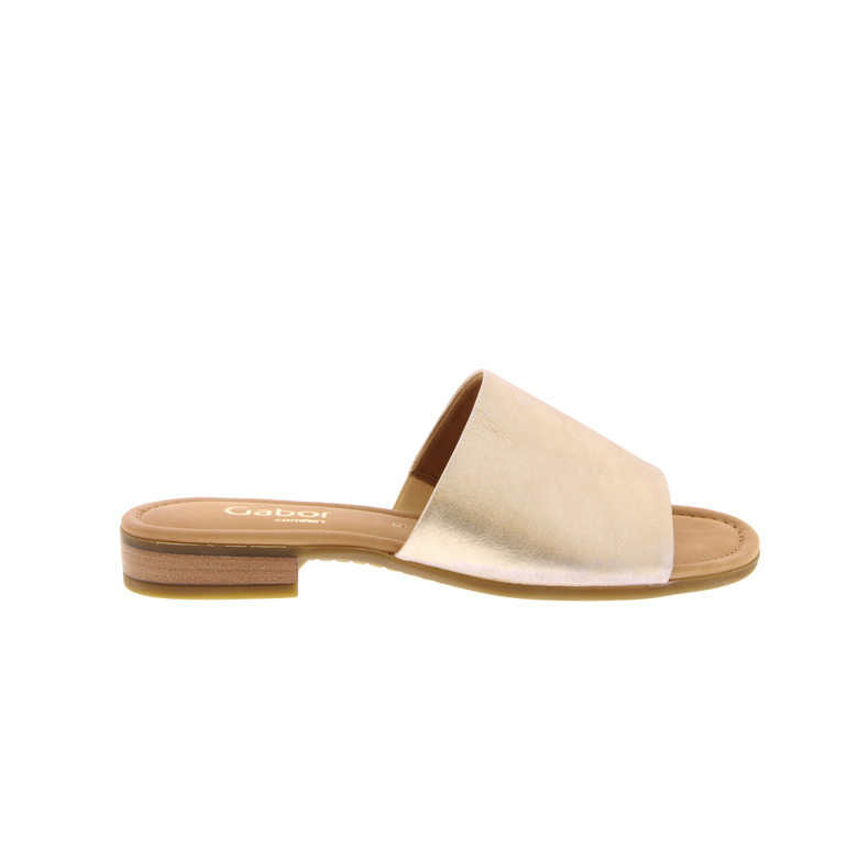 Gabor thong slippers gold