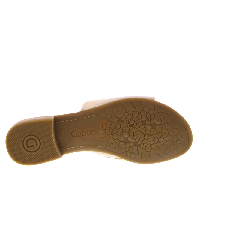 Gabor thong slippers gold 5