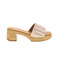 Gabor thong slippers ecru
