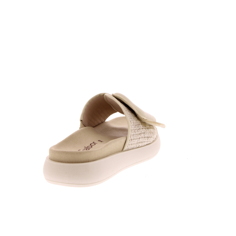 Gabor thong slippers ecru 4