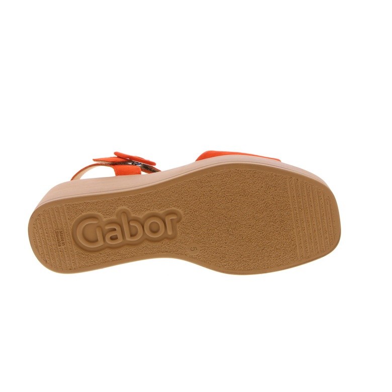 Gabor sandalen orange 5