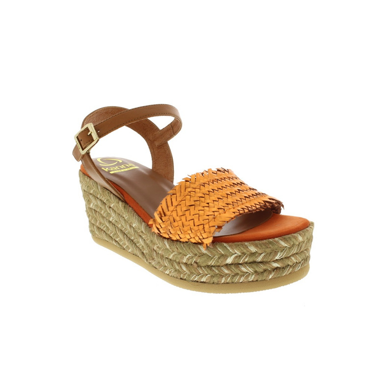Kanna espadrilles oranje 2