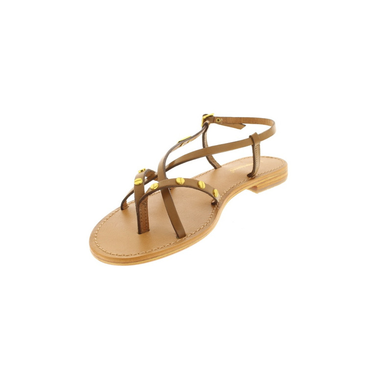 Les Tropeziennes sandals cognac 3