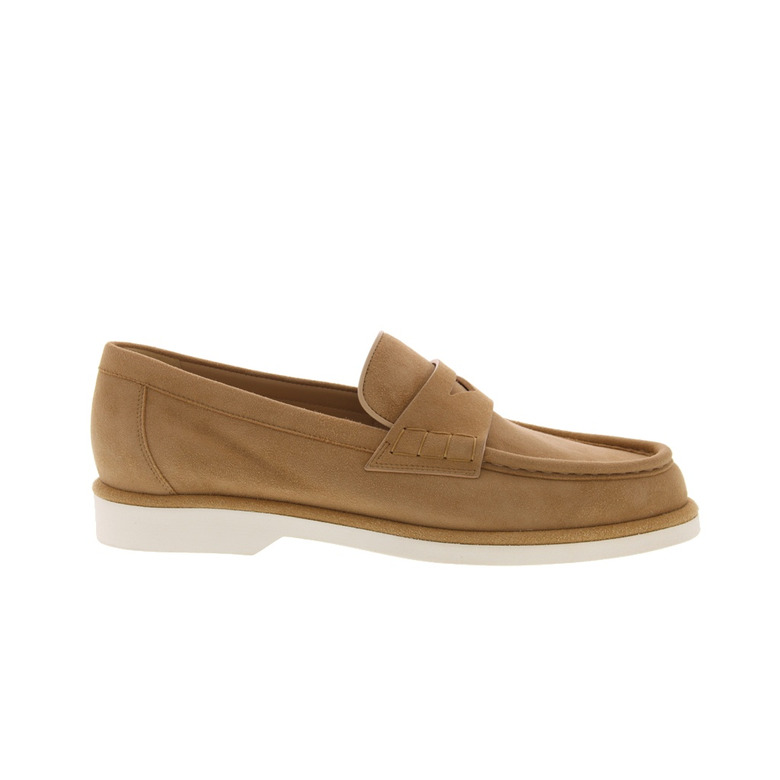 Santoni moccasins sand