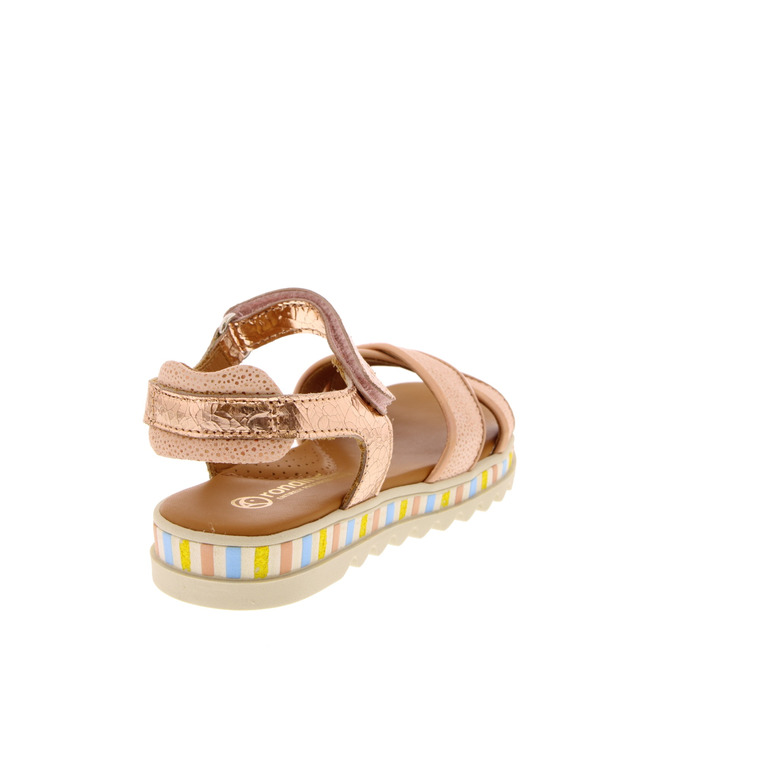 Rondinella sandales rose gold 4