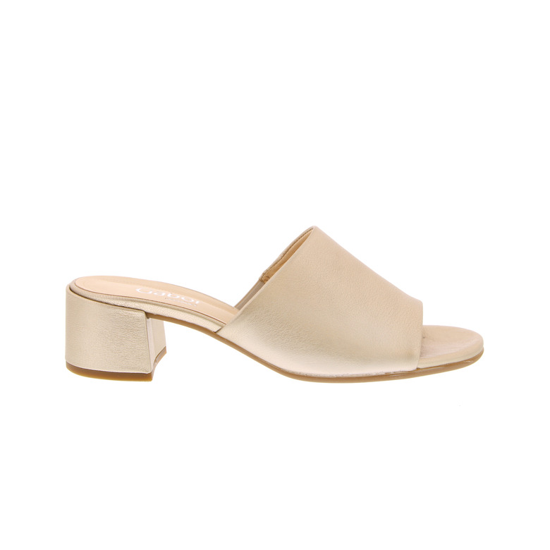 Gabor thong slippers gold