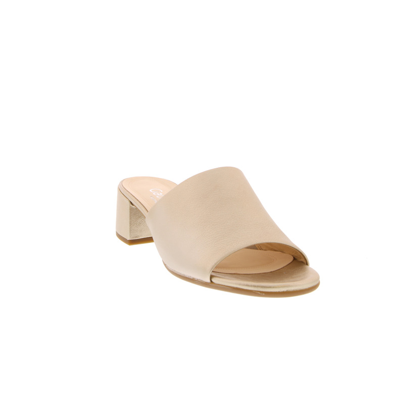Gabor thong slippers gold 2