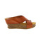 Hee! slippers cognac 1
