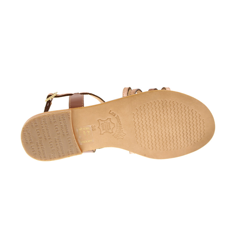 Les Tropeziennes sandals cognac 5