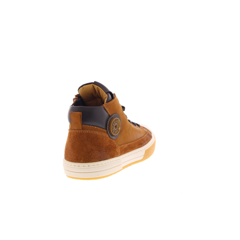 Stones And Bones hoge schoenen cognac 4