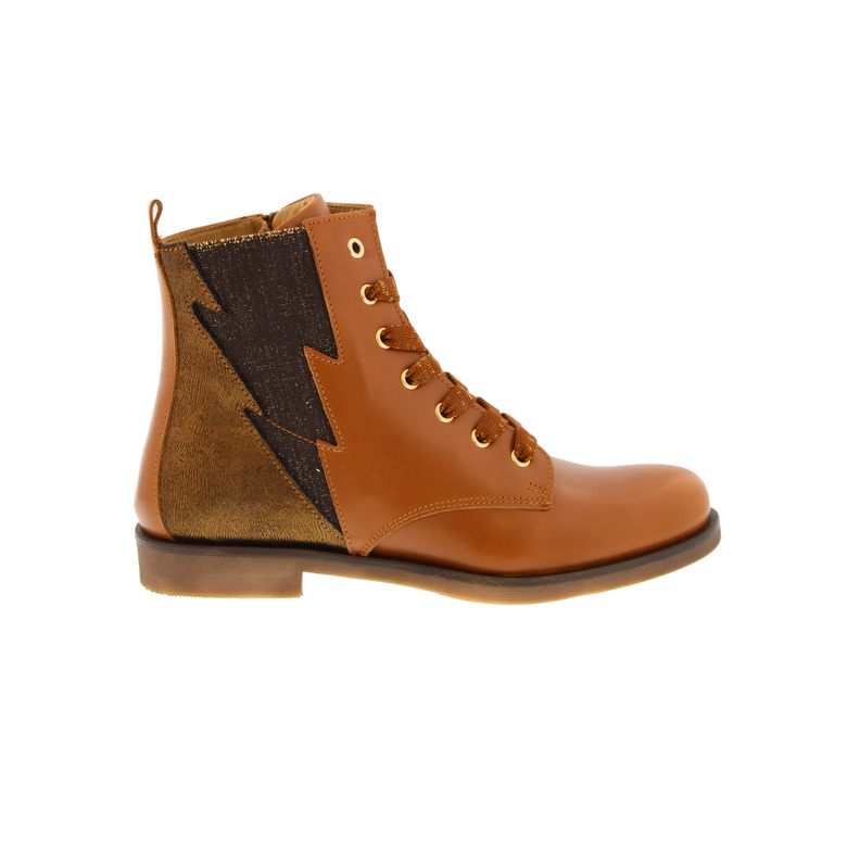 Stones And Bones hoge schoenen cognac