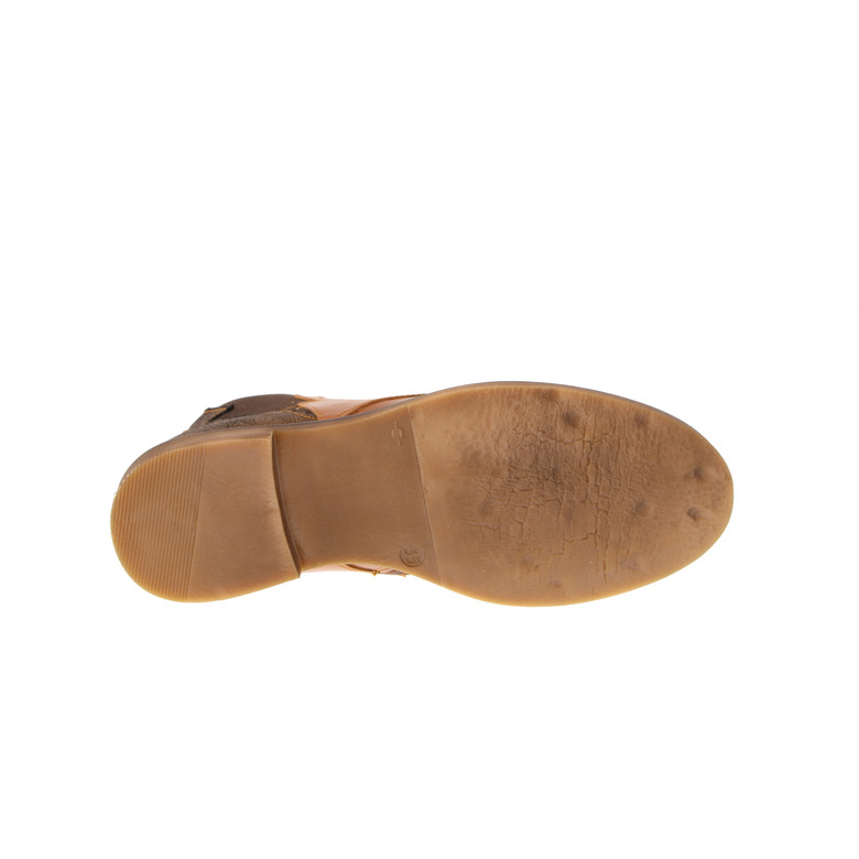 Stones And Bones hoge schoenen cognac 5