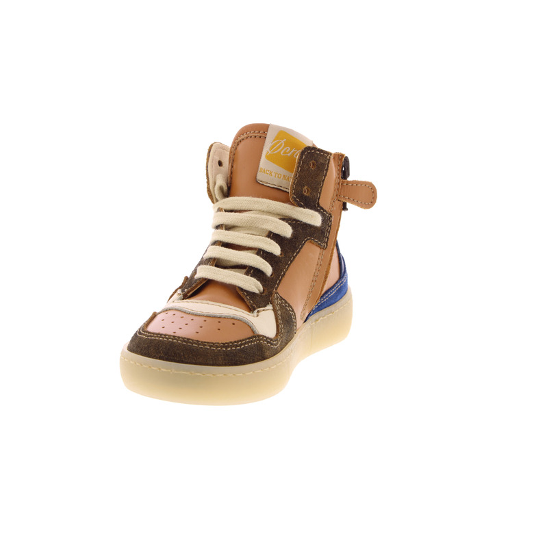 Ocra hoge schoenen cognac 3