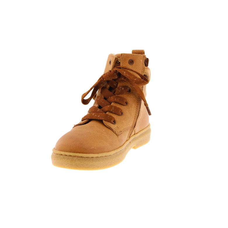 Stones And Bones hoge schoenen cognac 3