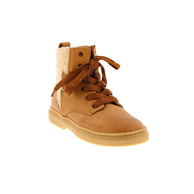 Stones And Bones hoge schoenen cognac 2