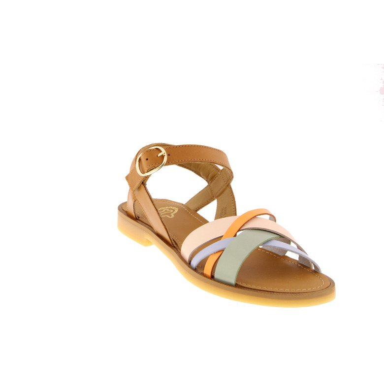 Stones And Bones sandalen cognac 2